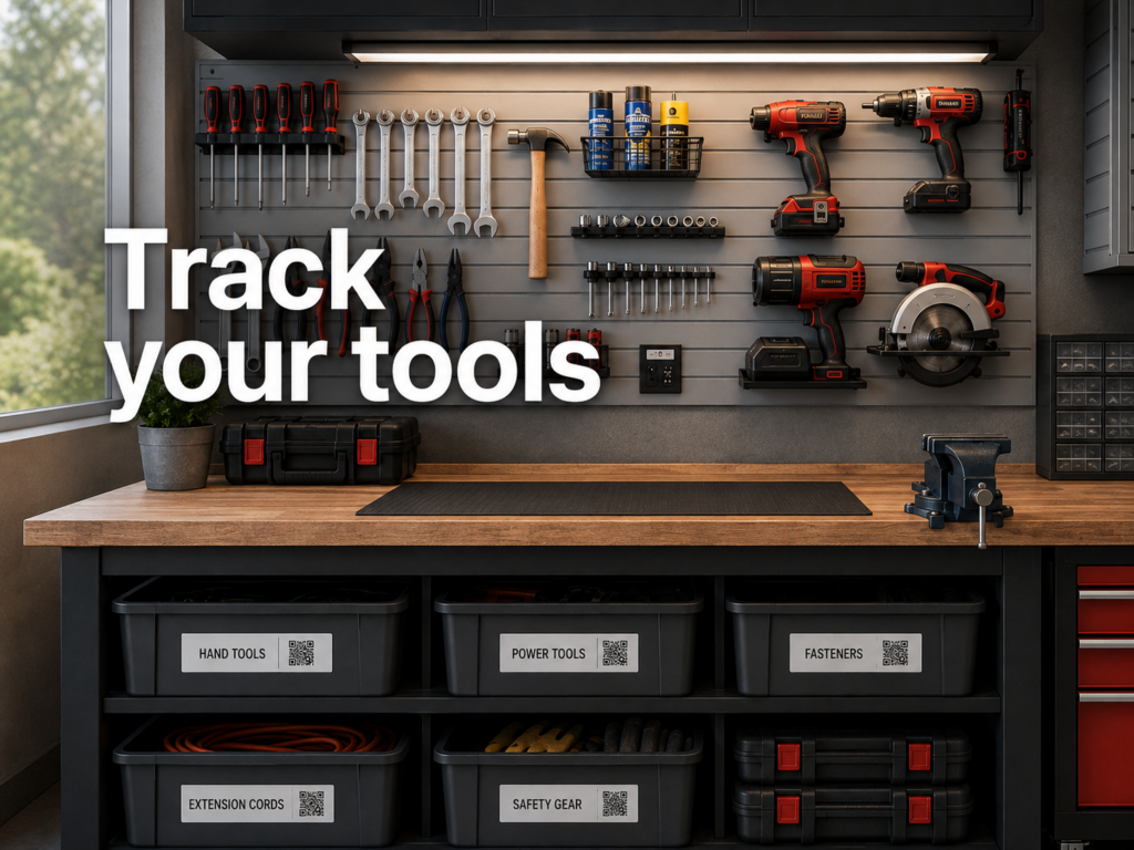 track your garage tools