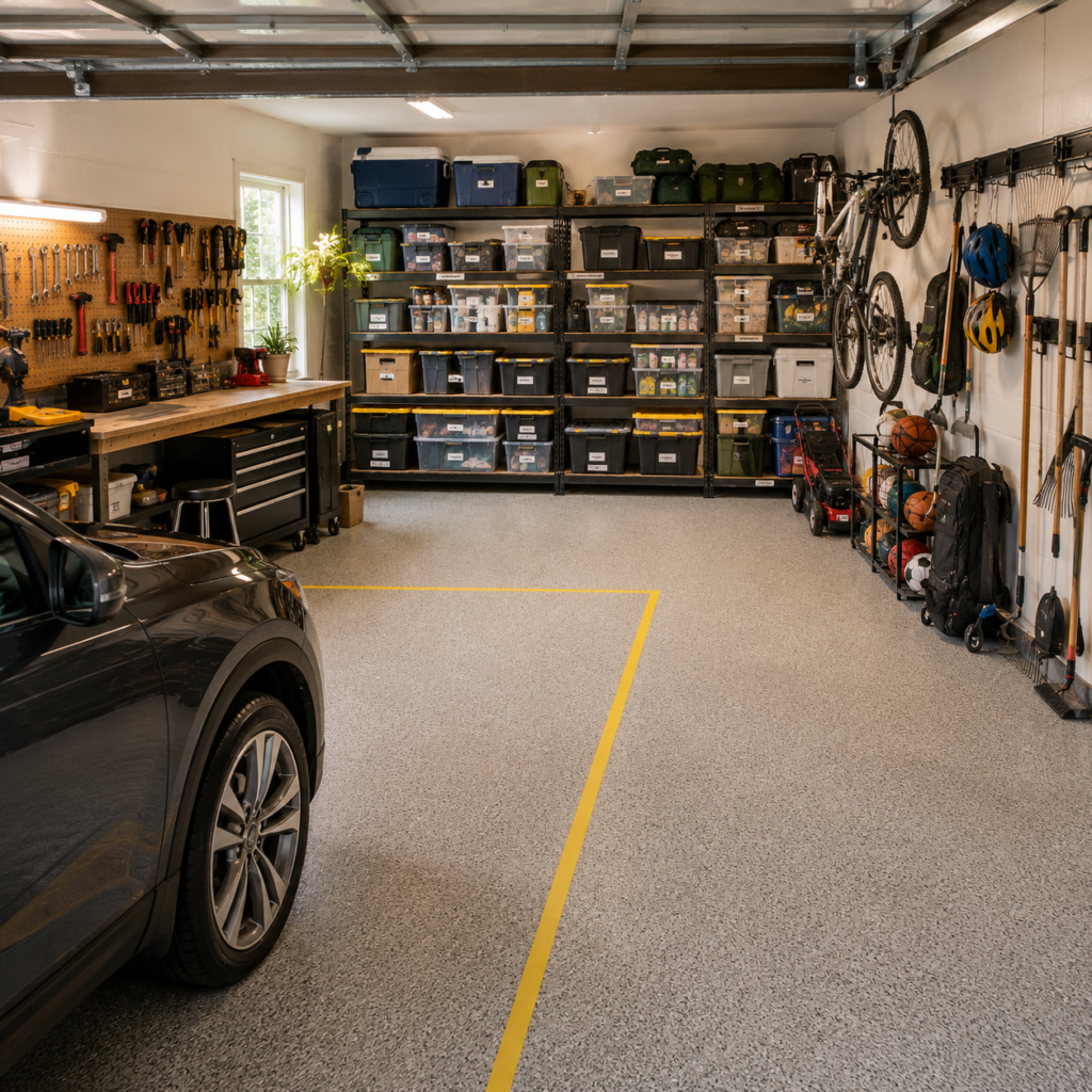 all zones of a garage is beautifully organized