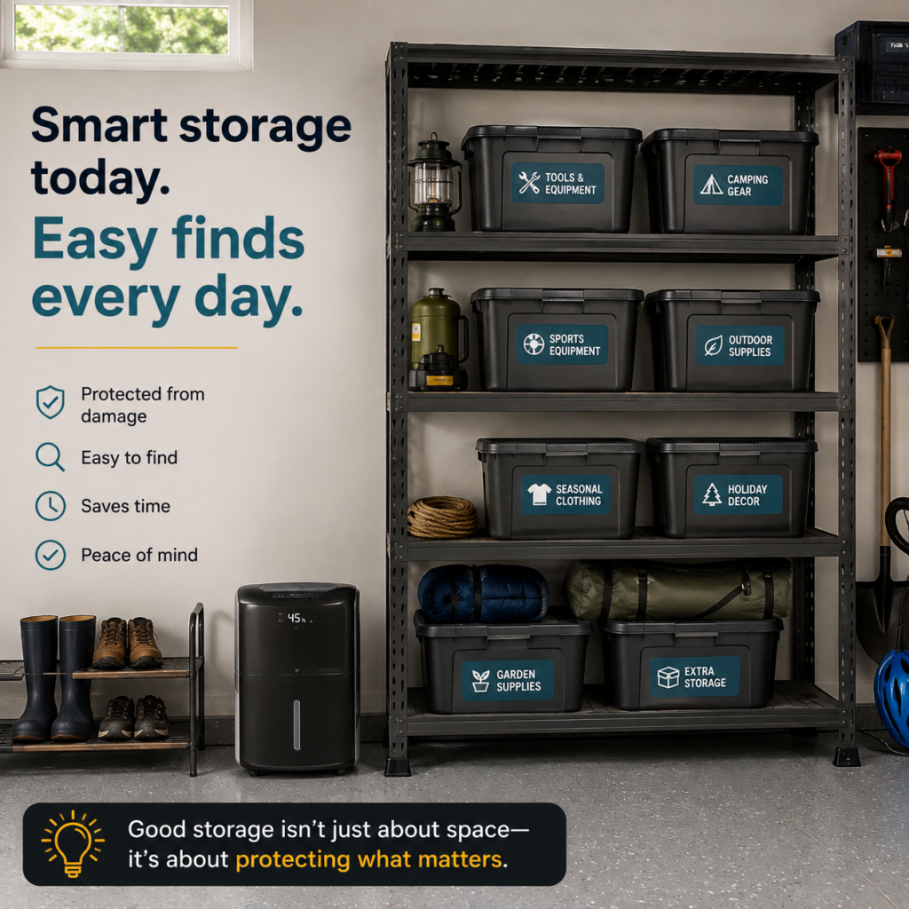 smart storage space, every things find easily