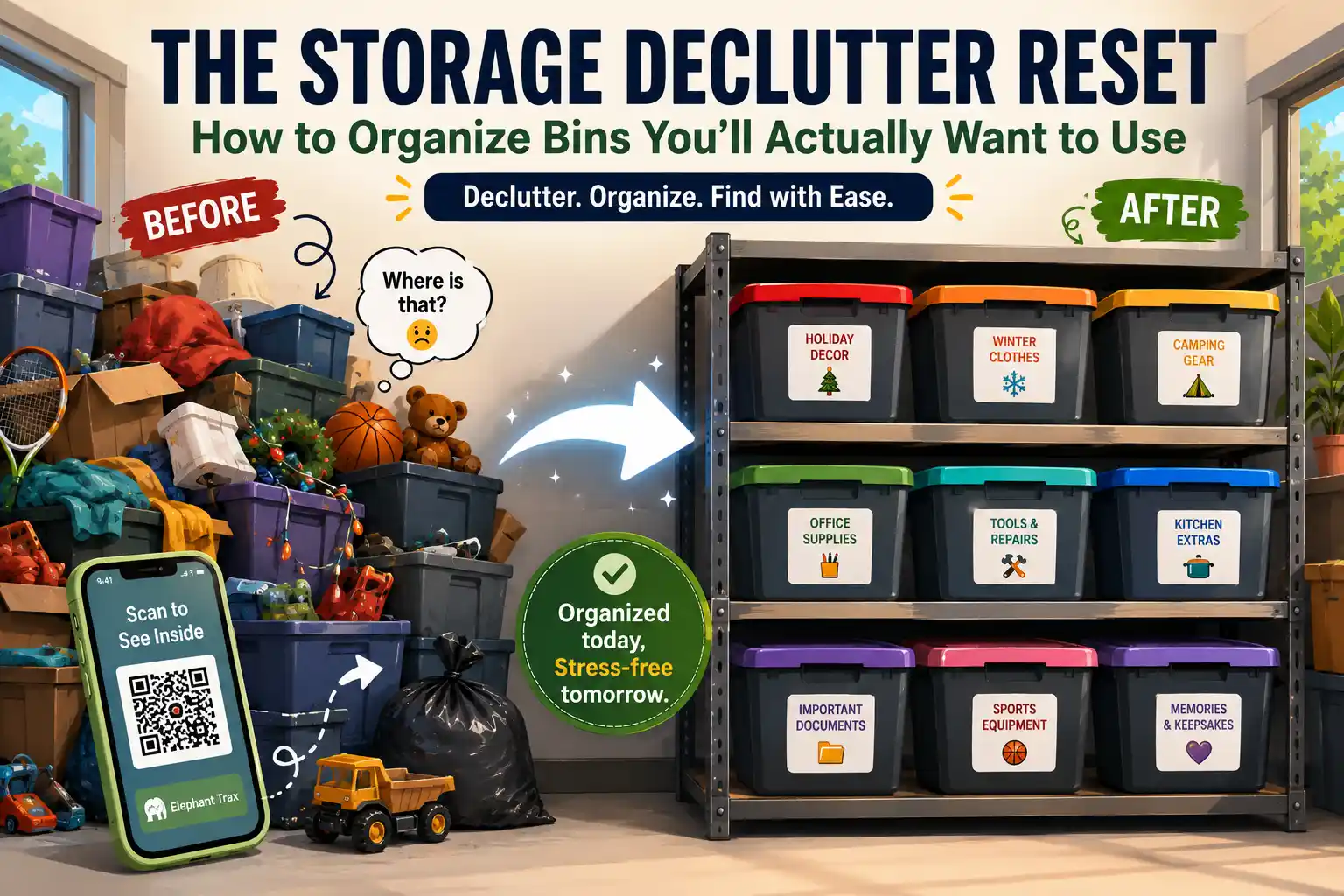 The Storage Declutter Reset: How to Organize Bins You’ll Actually Want to Use
