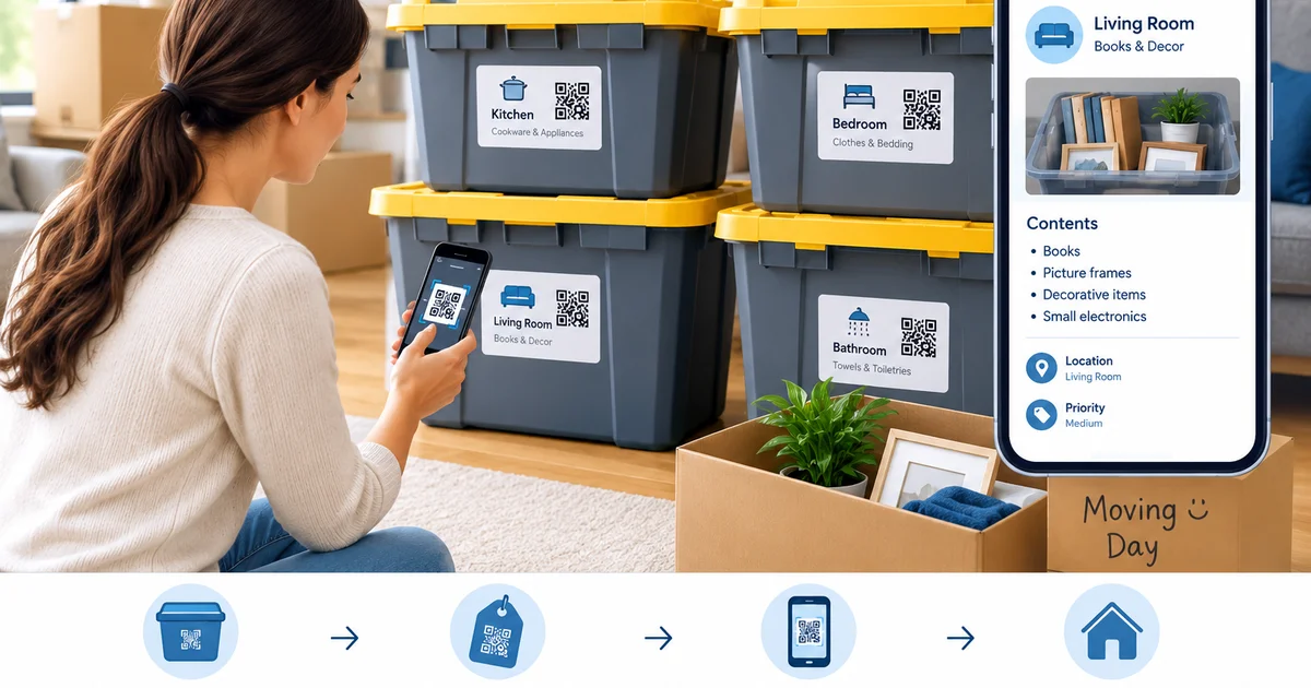 Organize Moving Bins