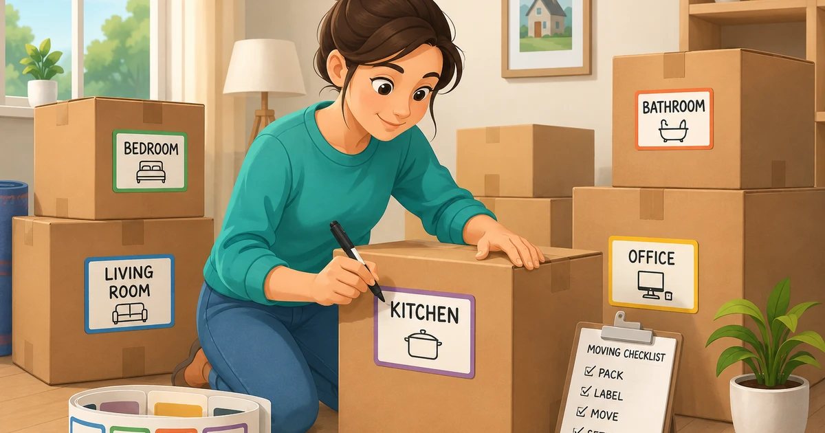 How to Label Moving Boxes for a Faster, Easier Move