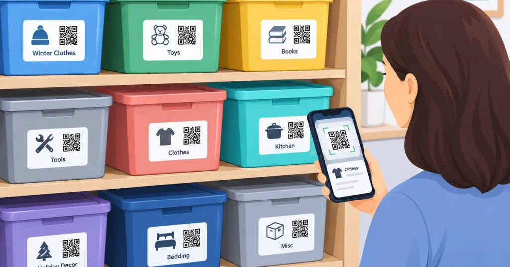 How to Organize Storage Bins With QR Codes: A Complete Guide