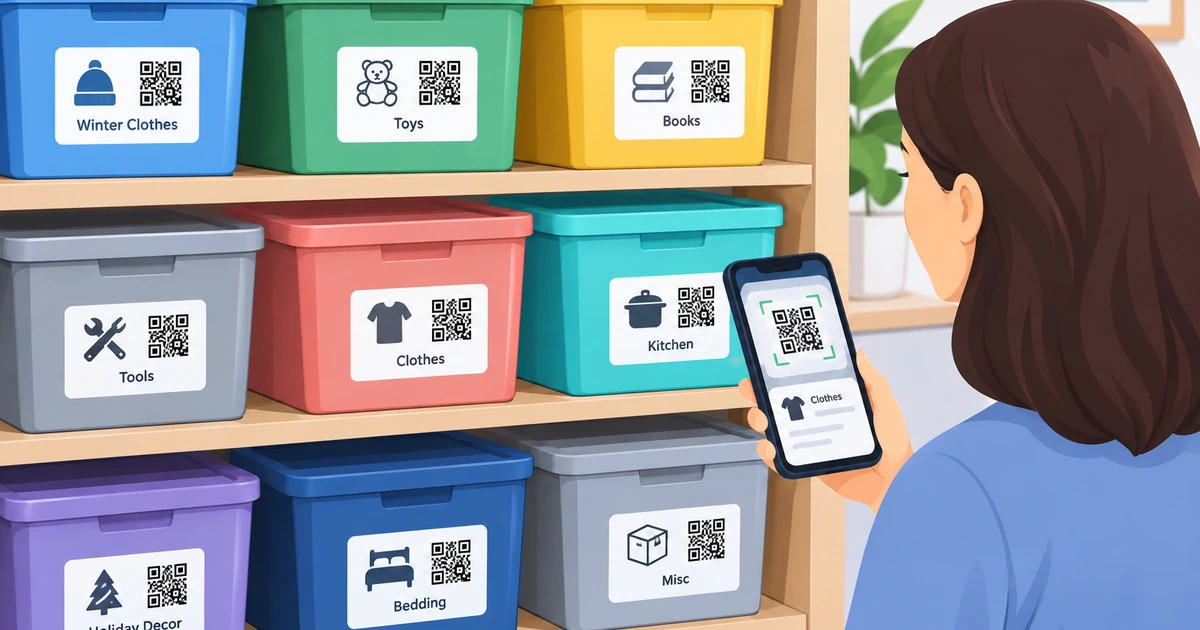 How to Organize Storage Bins With QR Codes: A Complete Guide