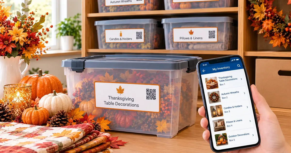 How to Organize Thanksgiving Decorations for Next Year